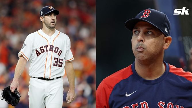 Justin Verlander explains shouting match with Red Sox manager Alex Cora over PitchCom: "He thought I was using it as a tactic"