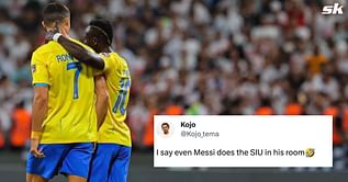 “Even Messi does the Siu in his room,” “This bromance” - Fans lose their minds as Sadio Mane copies Cristiano Ronaldo’s 'Siu' celebration