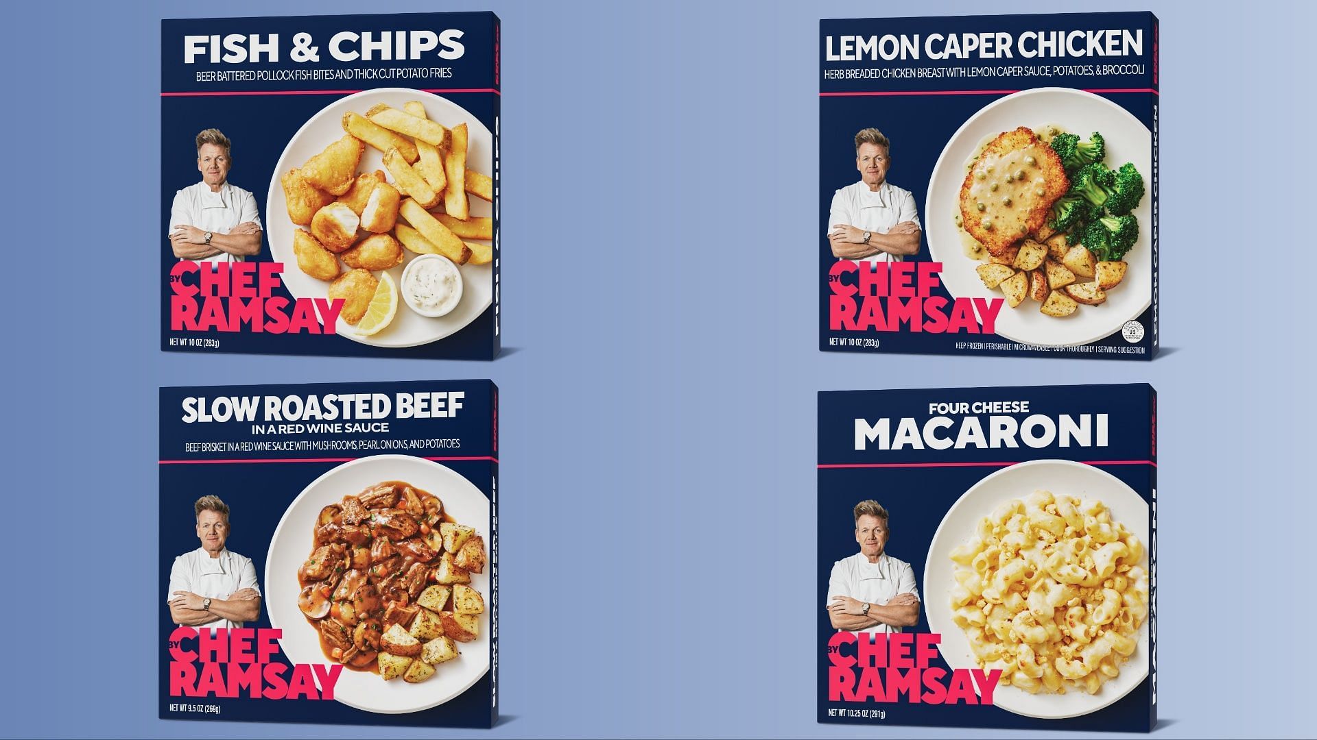 Chef Gordon Ramsay&#039;s Frozen Food meals will be available at stores starting this week (Image via By Chef Ramsay&#039;s website)