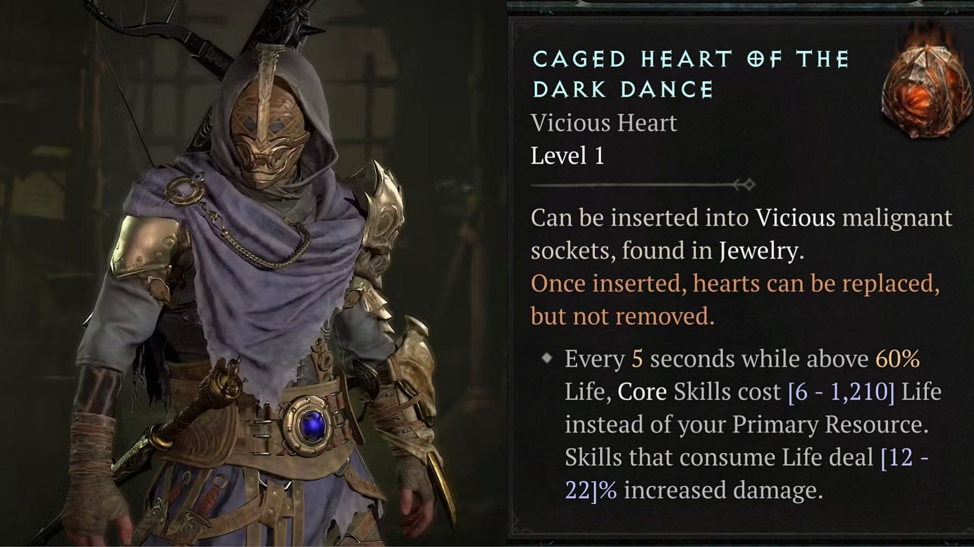 This heart can suit the Barrage build (Image via Blizzard Entertainment)