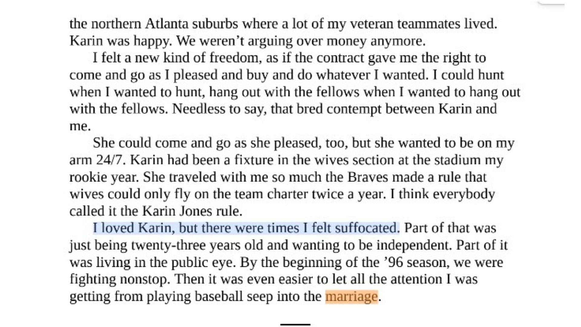 Atlanta Braves: Braves great Chipper Jones once spoke hopefully about his  relationship with his third wife, after two failed marriages