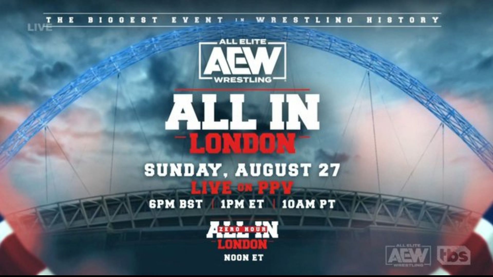 AEW All In 2023 will be held in Wembley Stadium 