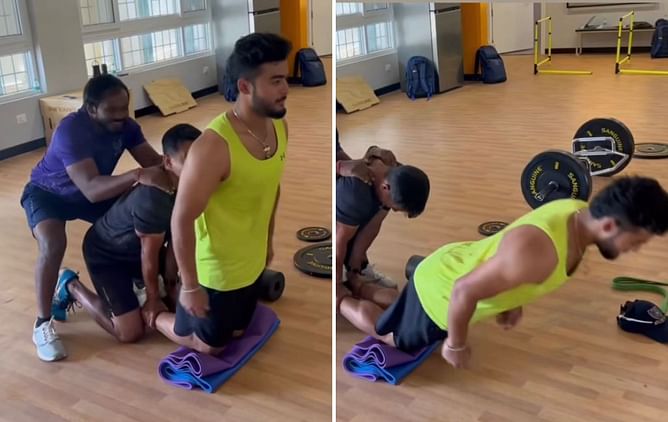 [Watch] "1 movement 2 workouts" - Riyan Parag shares video of unique exercise
