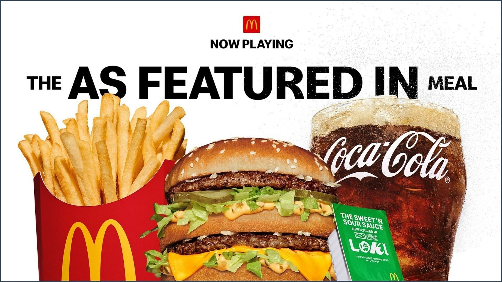 The new &lsquo;As Featured In&rsquo; meals come with a choice between three classic entrees, a medium drink, fries, and the new Sweet &#039;N Sour Sauce (Image via McDonald&rsquo;s)