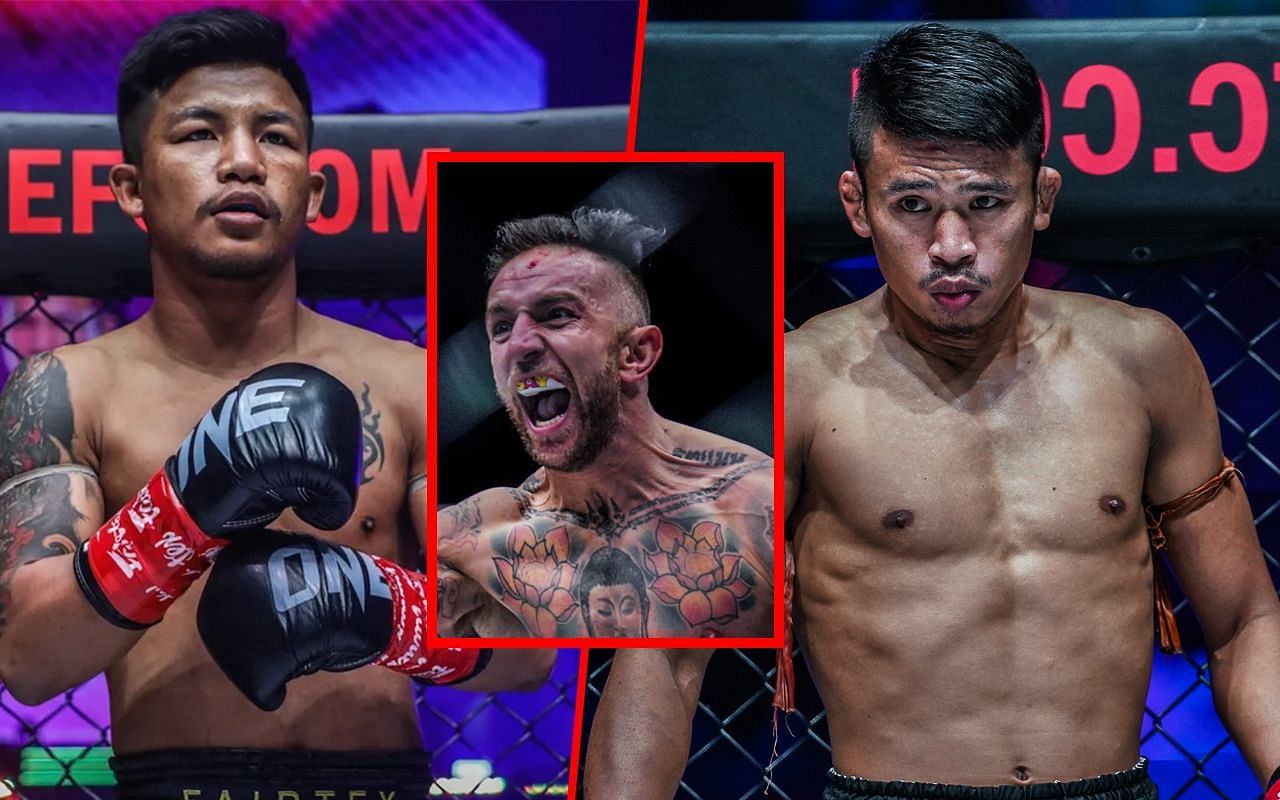 Rodtang  Jitmuangnon, Liam Harrison, and Superlek - Photo by ONE Championship