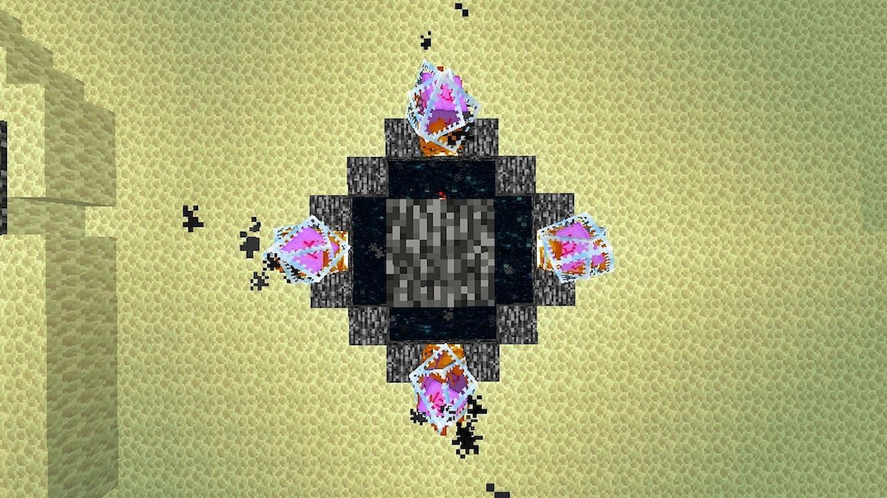 Summoning the Ender Dragon (Image via Mojang)