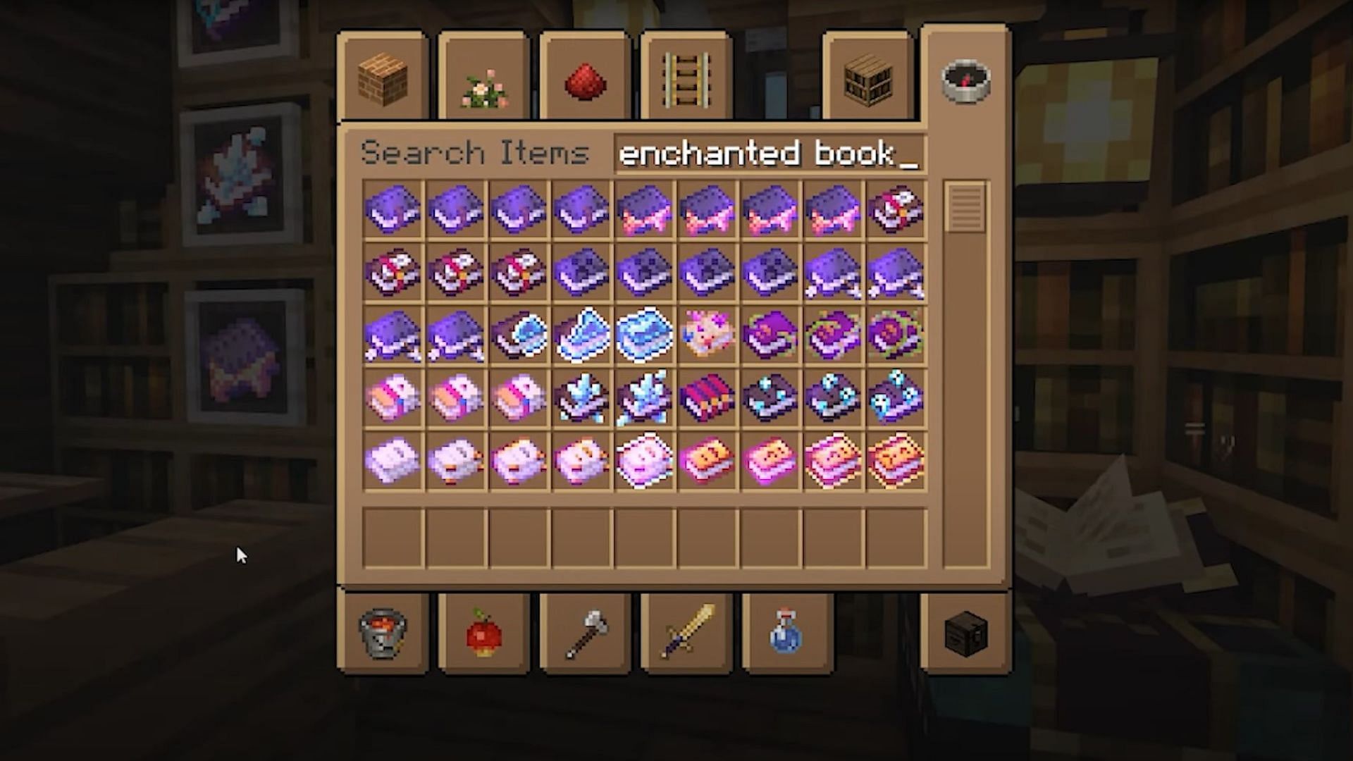 Xali&#039;s Enchanted Books texture pack (Image via Xalixilax)