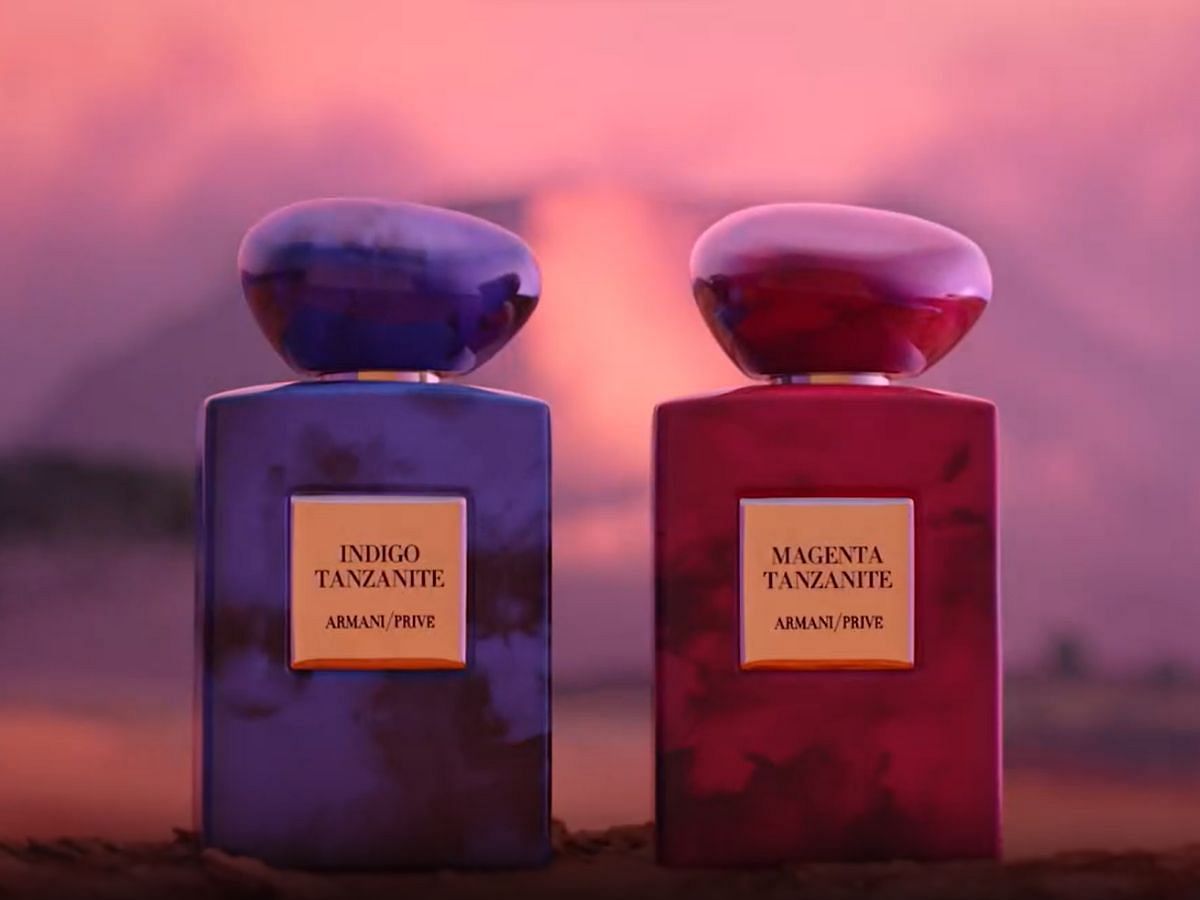 Armani/Priv&eacute; Magenta Tanzanite perfume (Image via Armani Beauty)