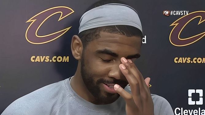 Watch: Kyrie Irving was once left flabbergasted as he misinterpreted a reporter’s question about LeBron James