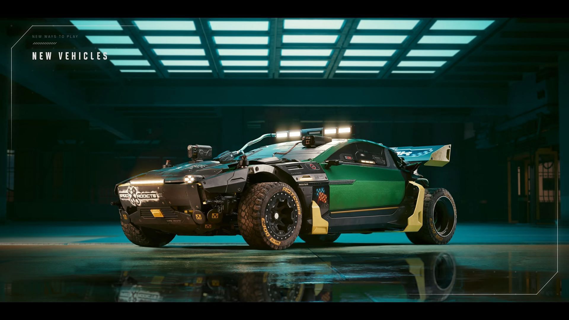 This is one of many new vehicles coming soon to Cyberpunk 2077 (Image via CD Projekt RED)