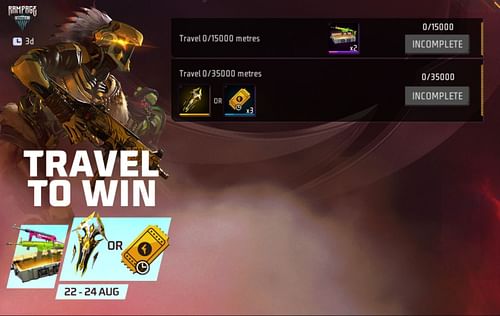 The new event requirements (Image via Garena)