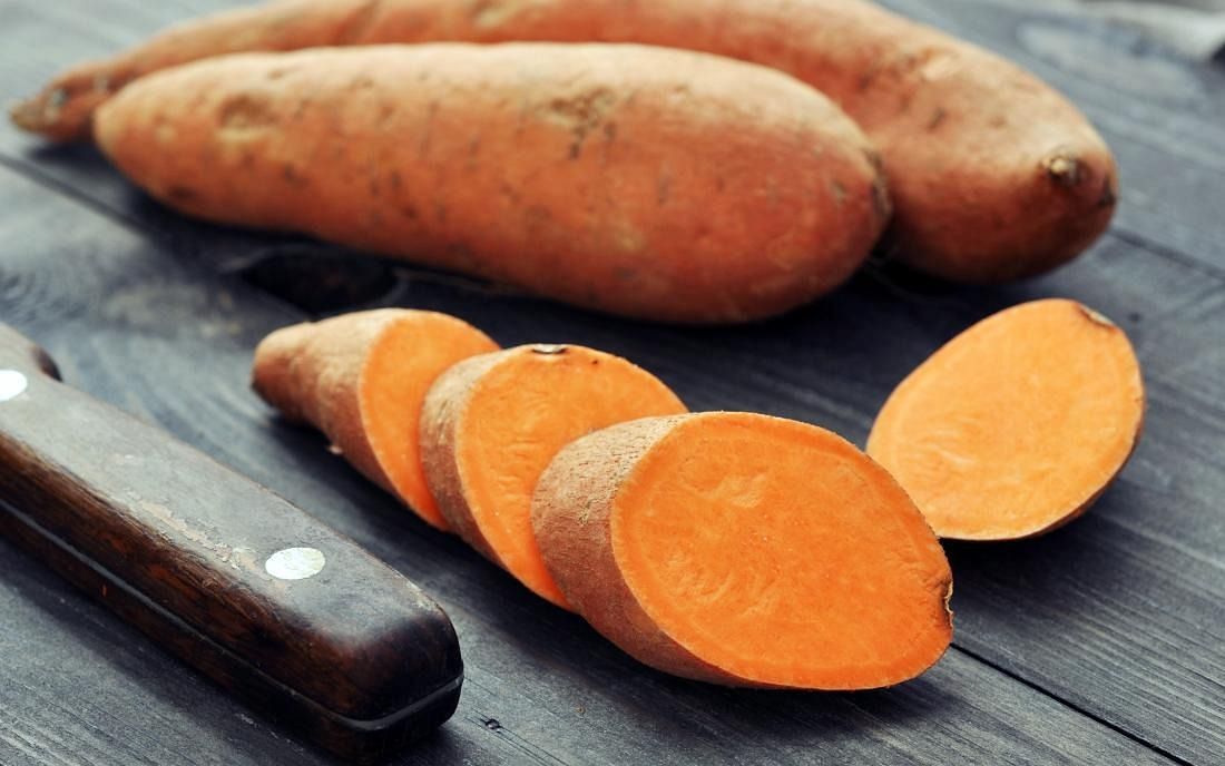 Sweet potatoes in best foods for skin repair (Image via Getty Images)