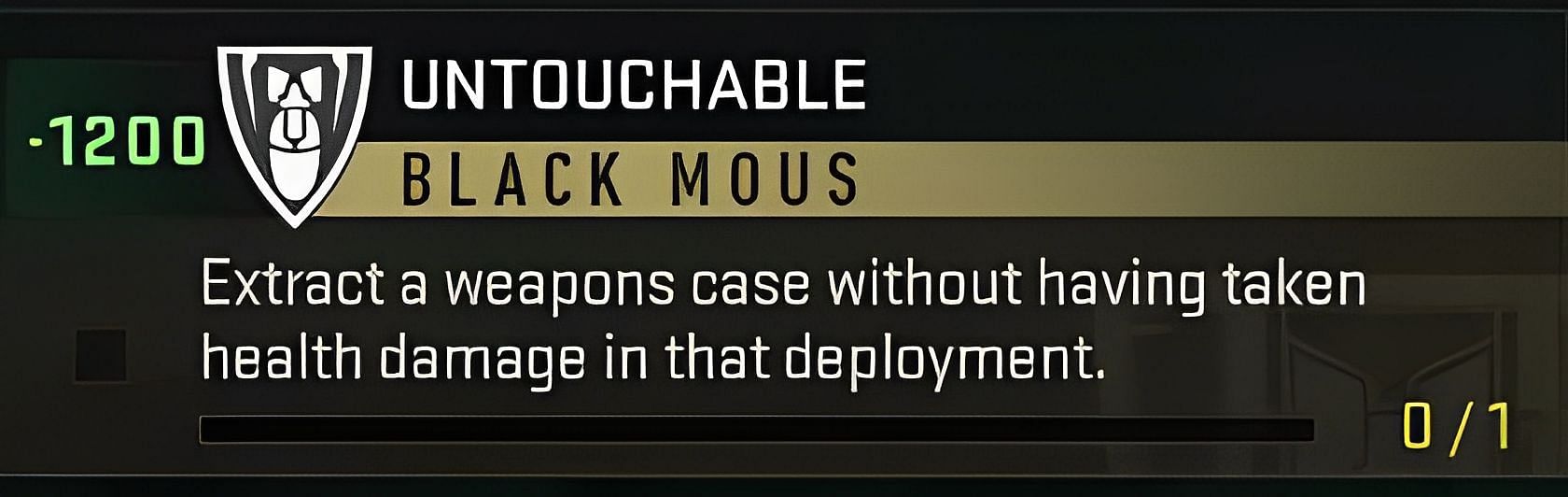 The task included in the Untouchable mission (Image via Activision)