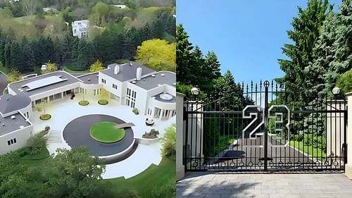 Chicago Bulls legend Michael Jordan's $14.9 million Highland Park, Illinois mansion.