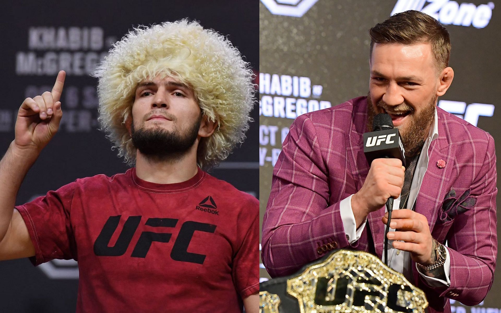 Conor McGregor and Khabib Nurmagomedov. [via Getty Images]