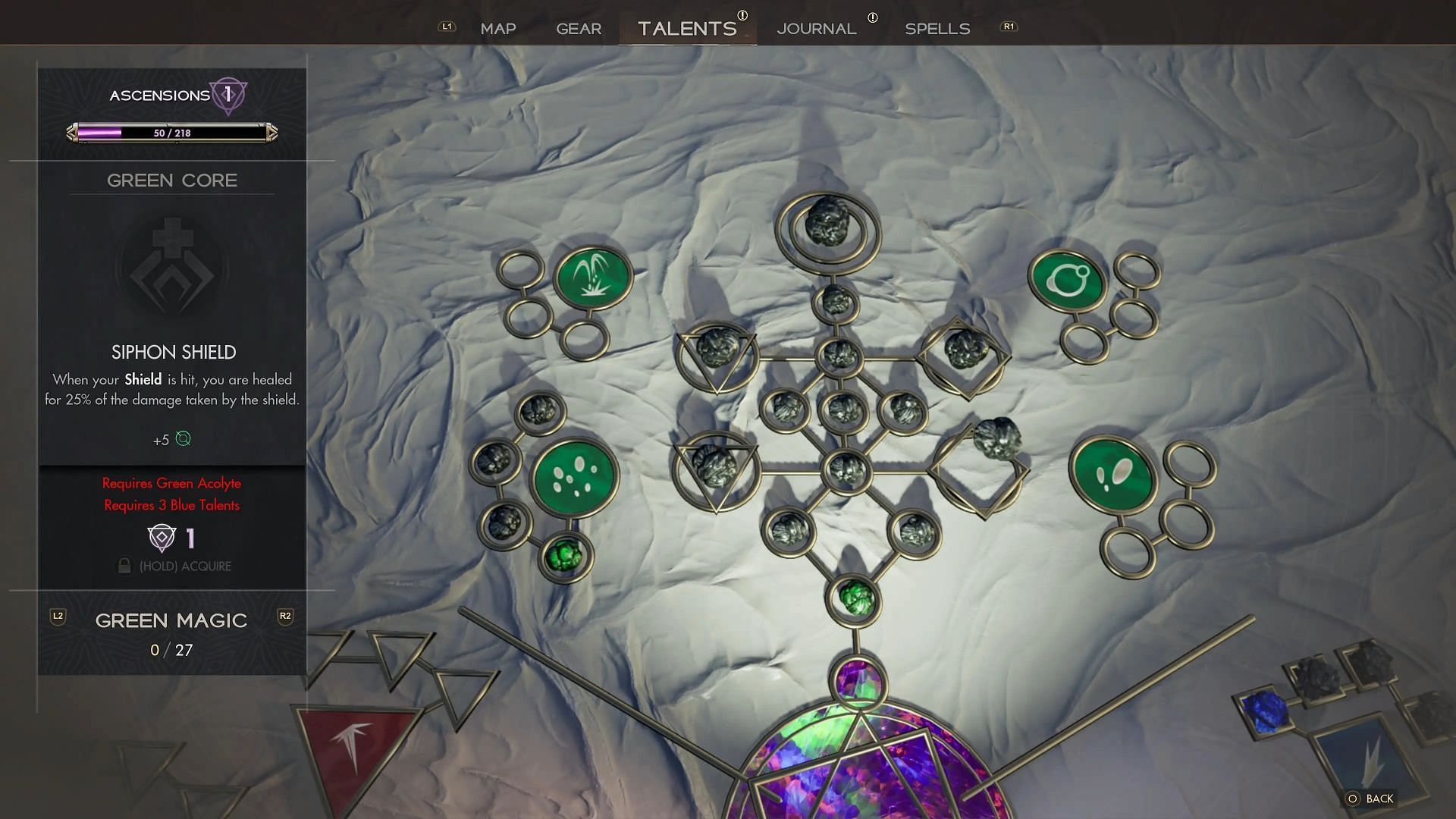 Green Talent tree in Immortals of Aveum (Image via Ascendant Studios)