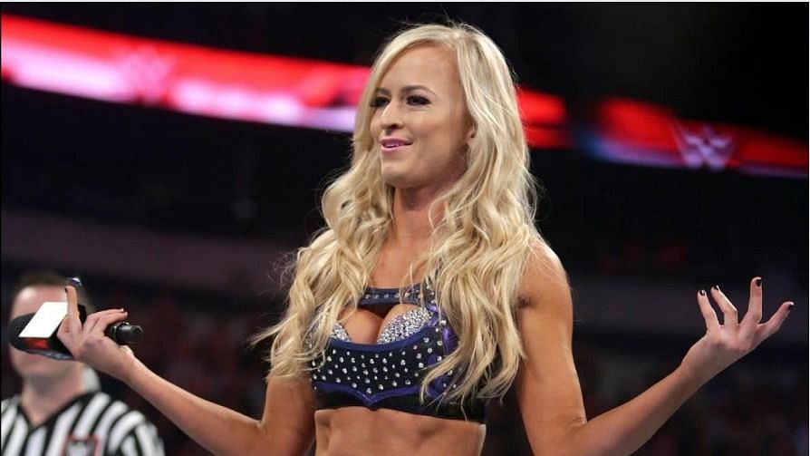 Summer Rae when she was active on the WWE roster