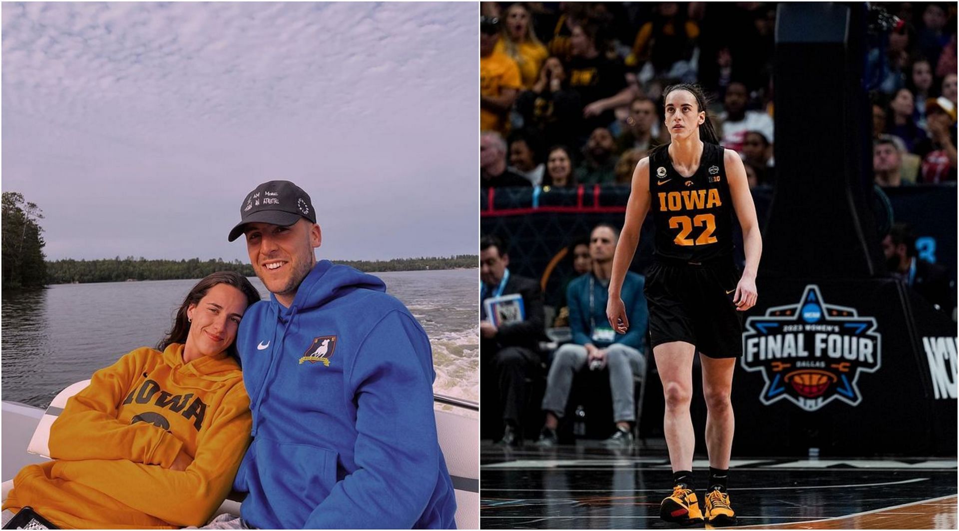 $751,000 NIL-valued Caitlin Clark and boyfriend Connor McCaffery flaunt  'twin' shoes in latest social media post