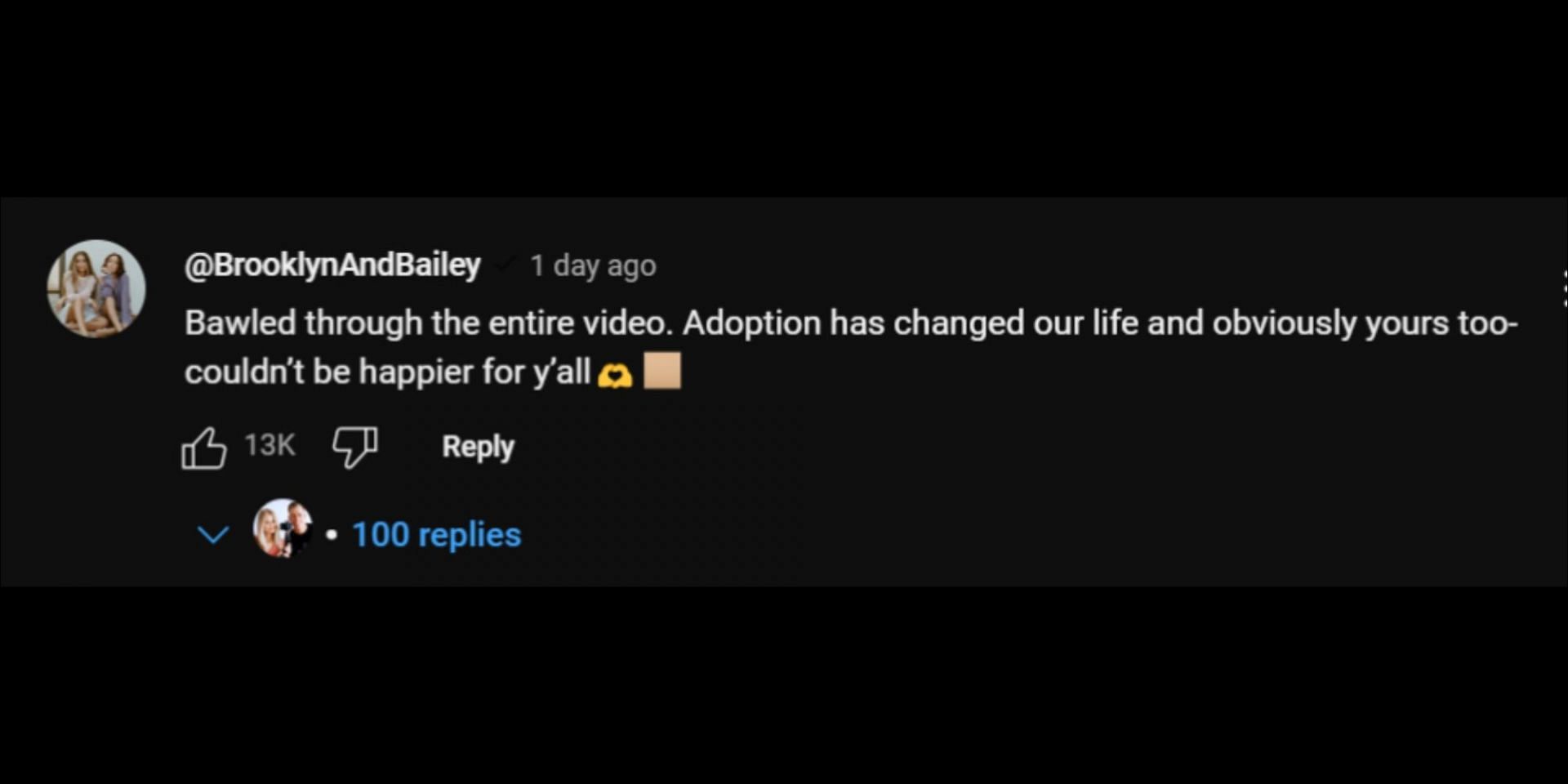 Fans and viewers congratulate Bella and Dallin Lambert on welcoming their daughter. (Image via YouTube/@DELLAVLOGS)