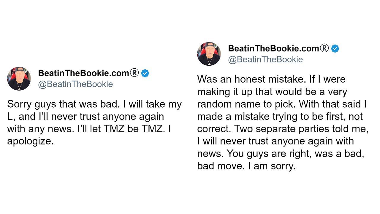 BeatinTheBookie's apology over the false Sony Michel report - part 2