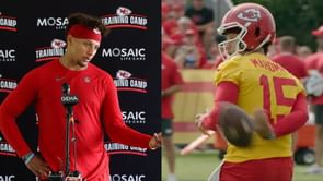 NFL fans call out Patrick Mahomes over viral 'behind the back' pass video at Chiefs training camp