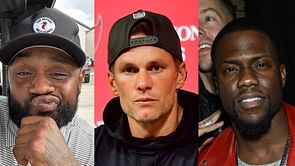 Stevan Ridley playfully blames Tom Brady for Kevin Hart's freak injury in message to comedian: "I figured you had the juice too"