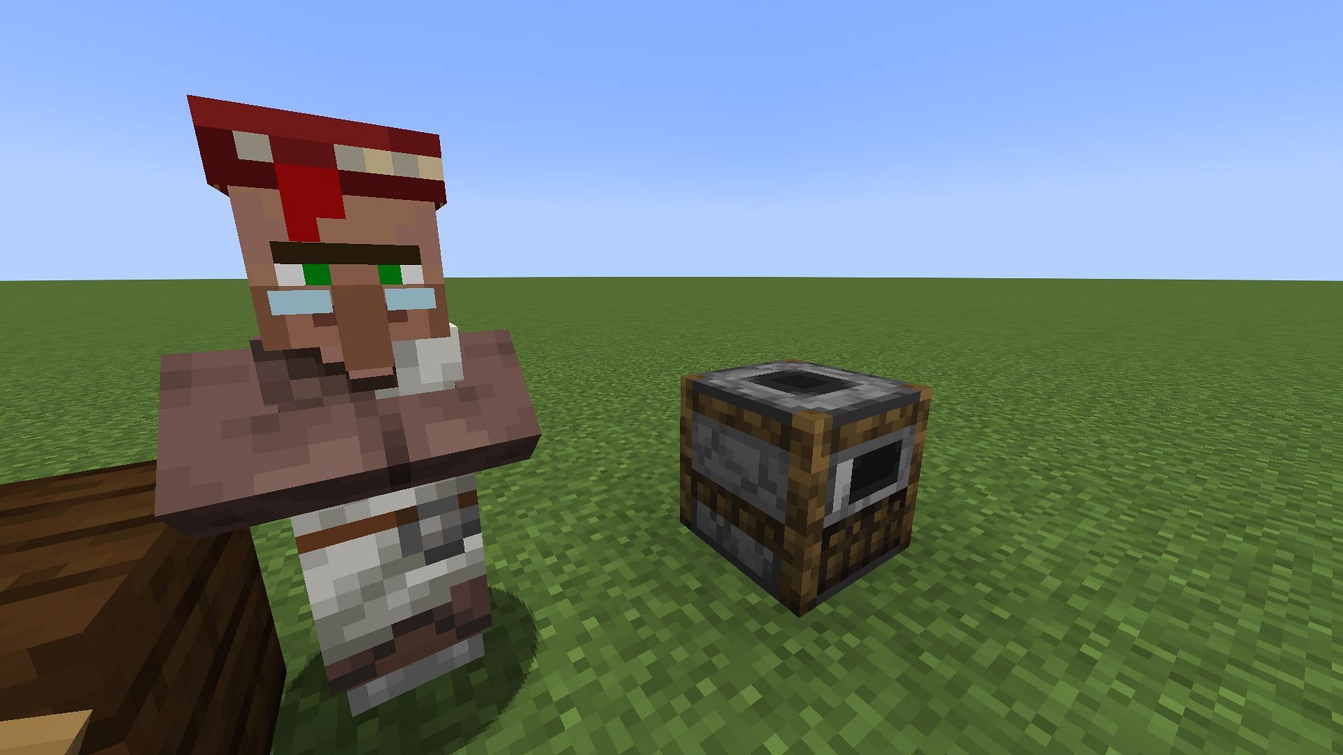 The villager could already have a profession in Minecraft (Image via Mojang)