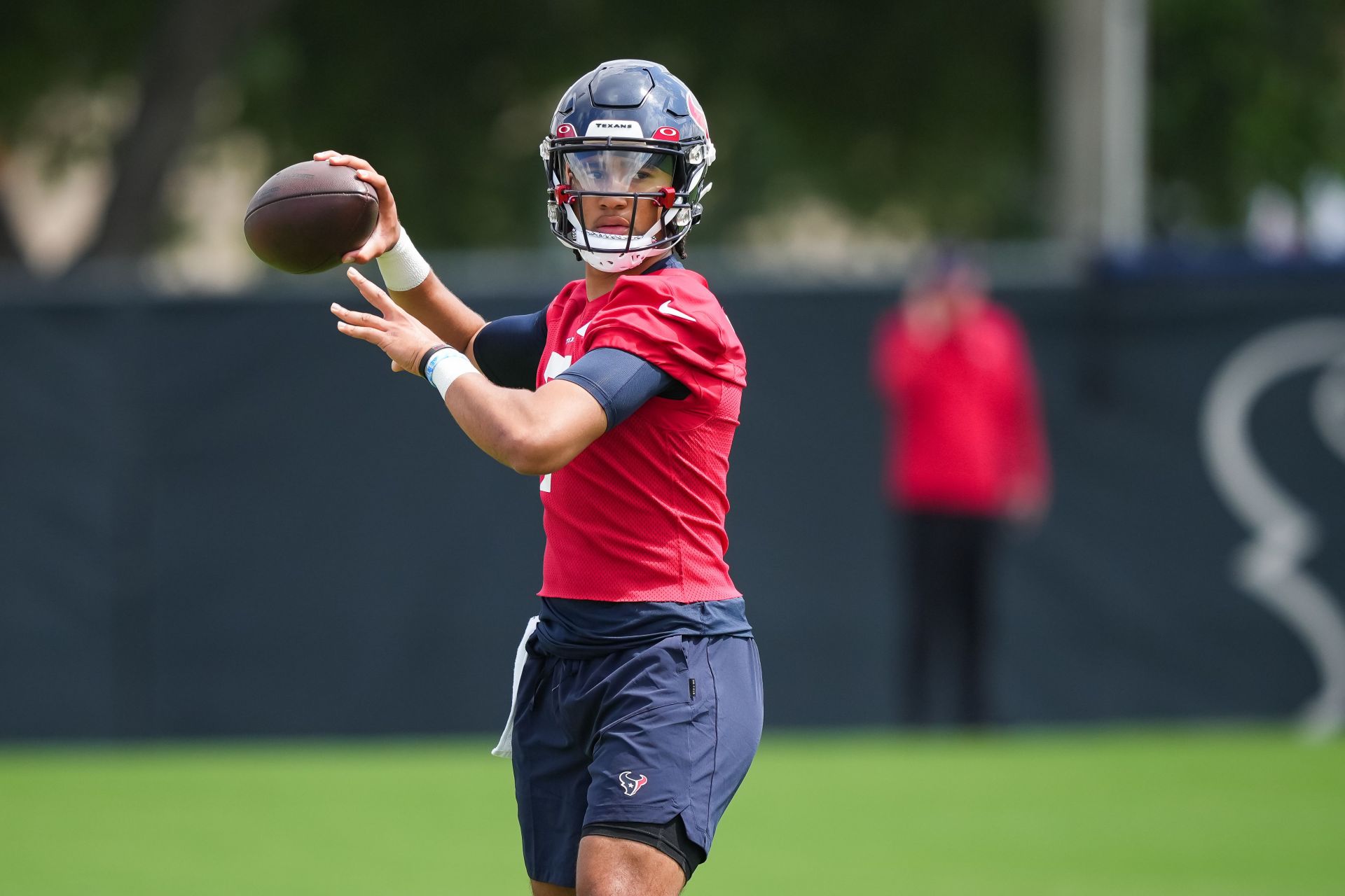 CJ Stroud during Houston Texans Rookie Minicamp