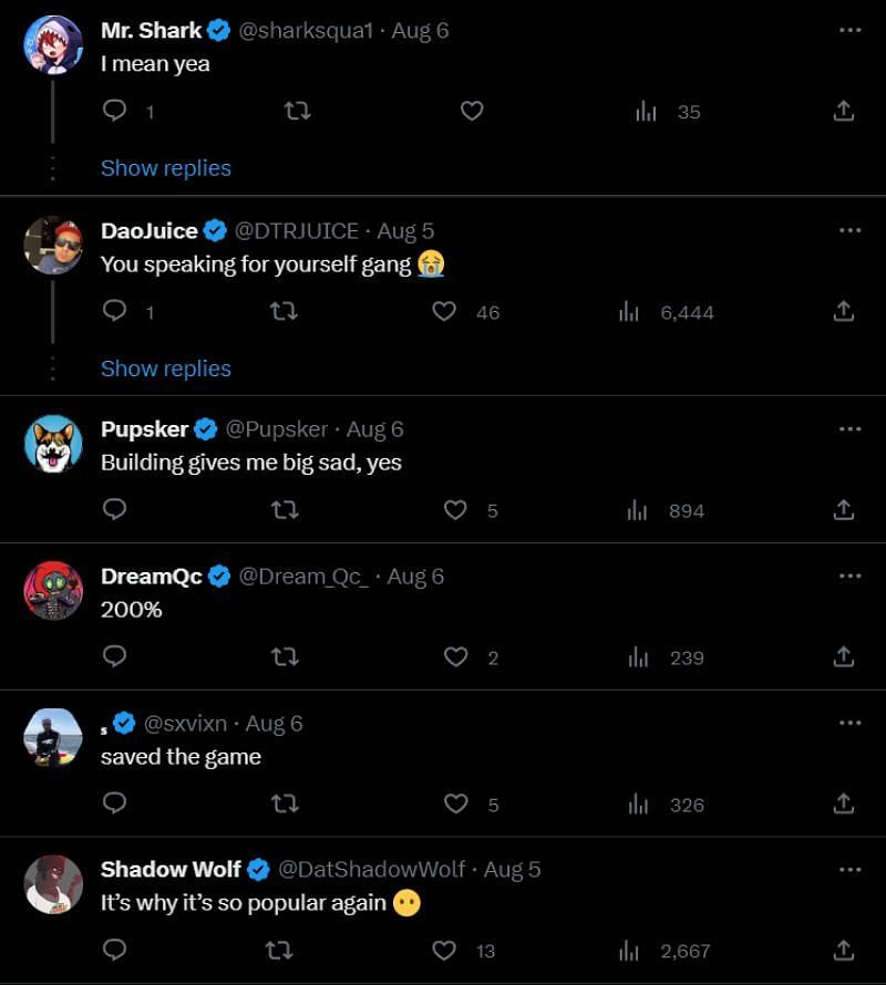A few more reactions from the Fortnite community (Image via Twitter)