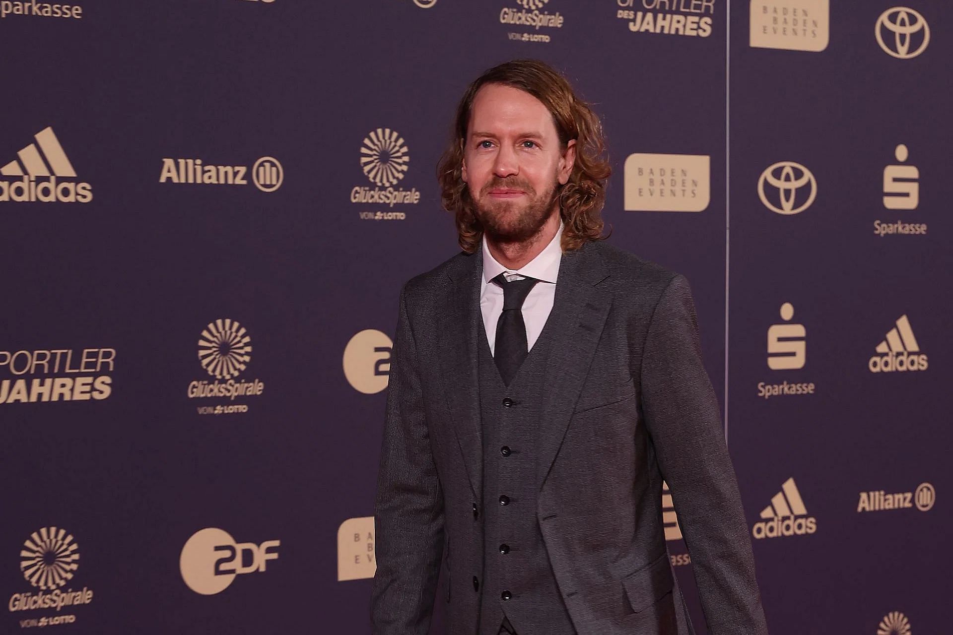 Sebastian Vettel arrives for the &quot;Sportler des Jahres&quot; Award 2022 Galat Kurhaus Baden-Baden. (Photo by Alexander Hassenstein/Getty Images)