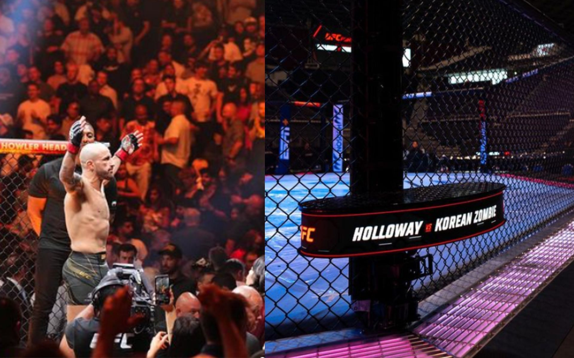 UFC Singapore [Images via: @ufc and @alexandervolkanovski on Instagram]