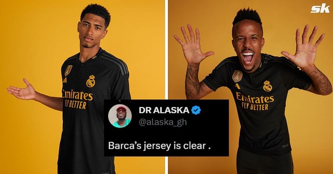 "Barca's jersey is clear" "New kit, Mbappe will love it" - Fans react as Real Madrid release third kit for 23/24 La Liga season
