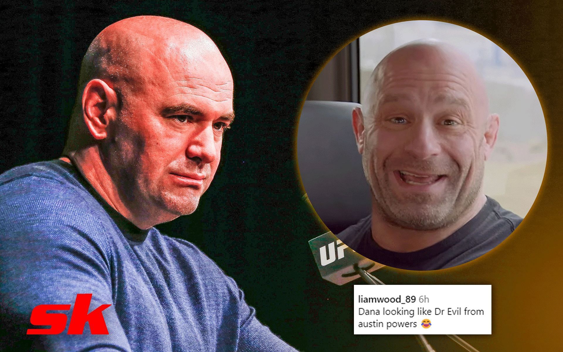 Dana White (Left), Matt Serra (Right) [Image courtesy: Getty, @combatalk on Instagram]