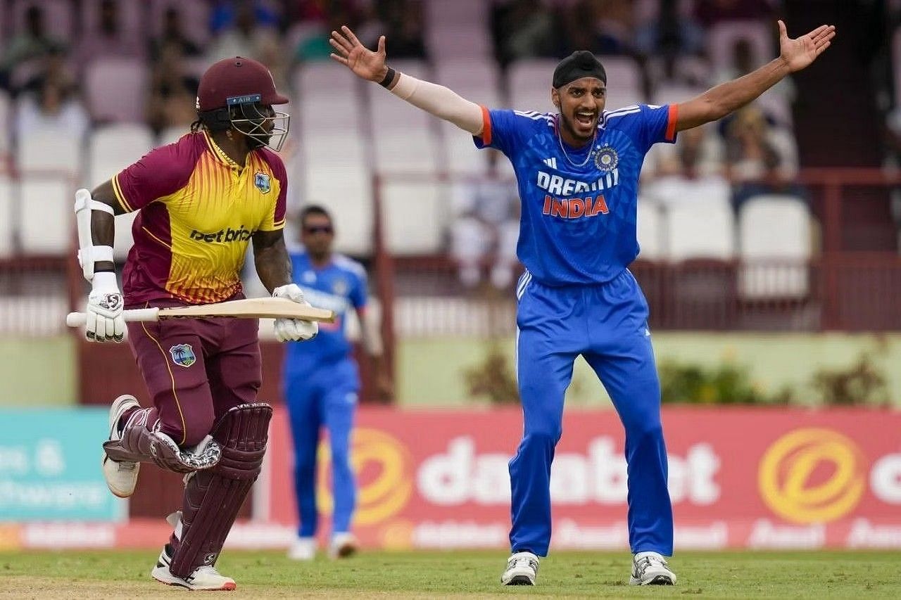 Arshdeep Singh appealing against the West Indies [Getty Images]