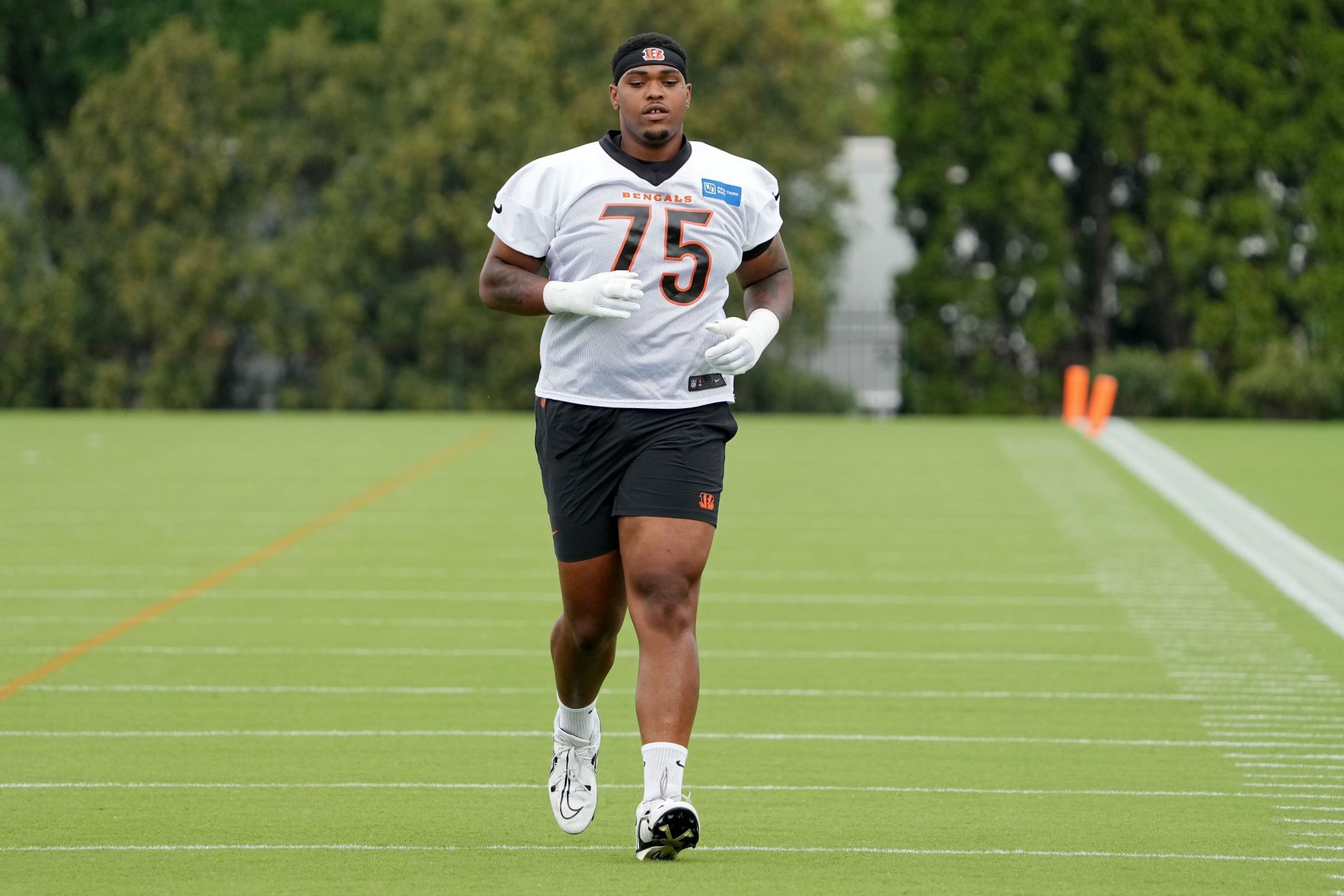 Orlando Brown in one of his first camps as a Bengal