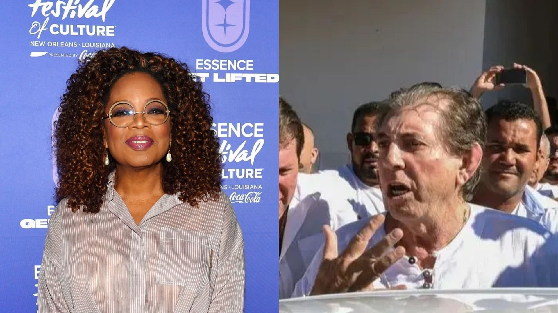 Oprah Winfrey is under fire for hyping up spiritual healer John of God, an alleged s*x offender. (Images via Getty Images)