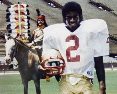 Deion Sanders during his time playing football at Florida State