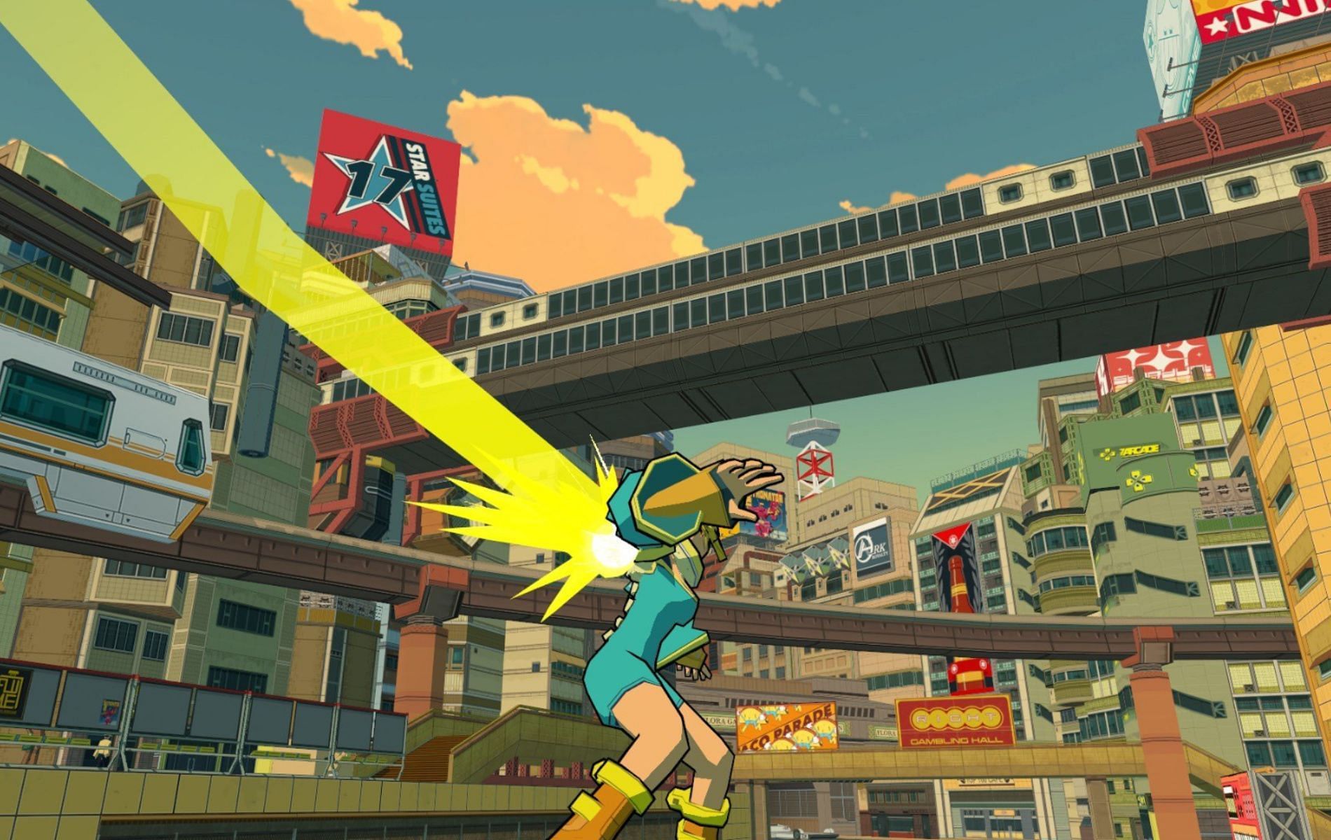 Bomb Rush Cyberfunk official promotional screenshot by Team Reptile