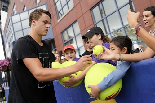 Holger Rune at the US Open.