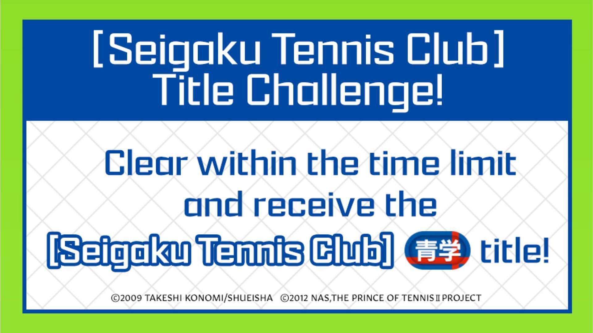 Clear the Seigaku Tennis Club dungeon and earn the Seigaku Tennis Club title in Puzzle and Dragons. (Image via GungHo)