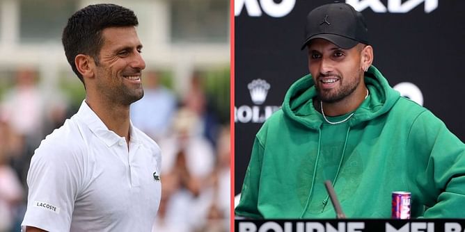 "One thing I'd beat you in" - Nick Kyrgios reacts to Novak Djokovic showing his basketball skills during Cincinnati Open