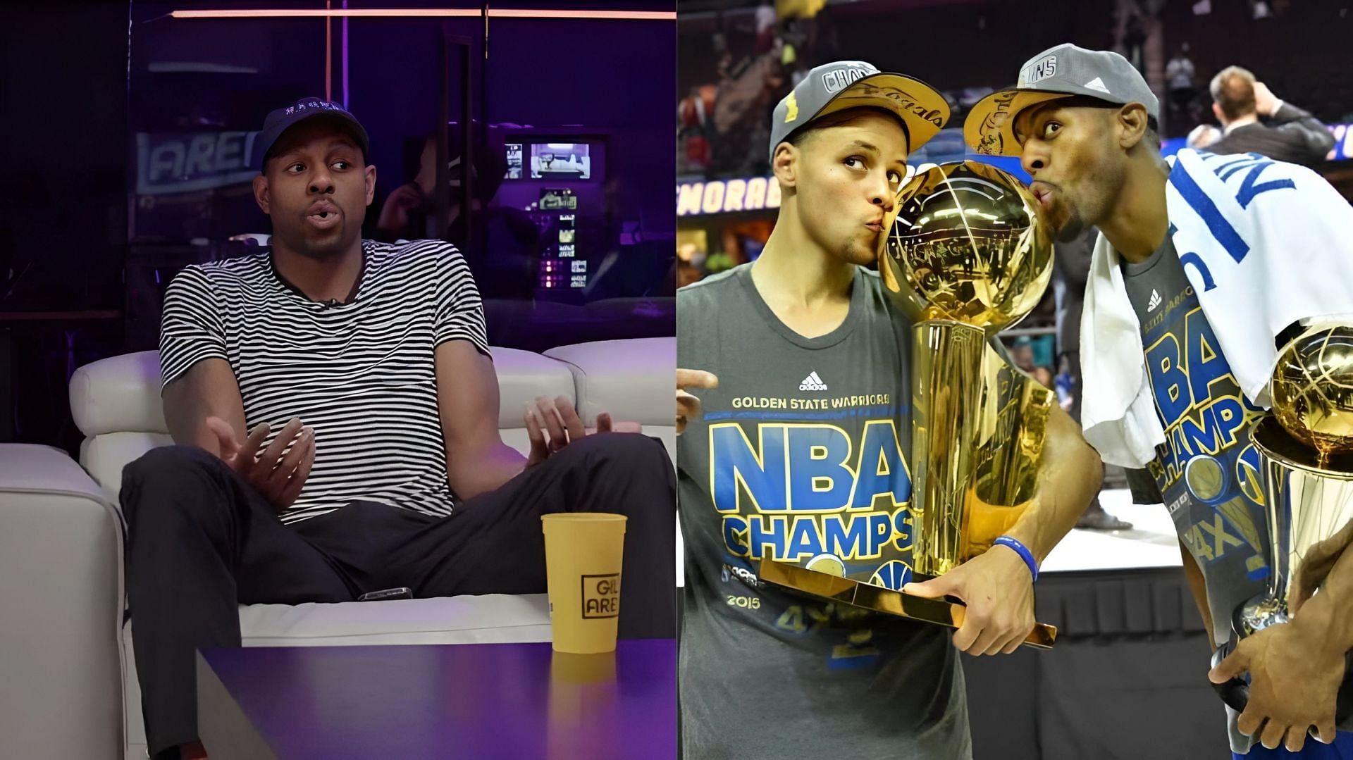 Former Golden State Warriors forward Andre Iguodala and Warriors superstar point guard Steph Curry