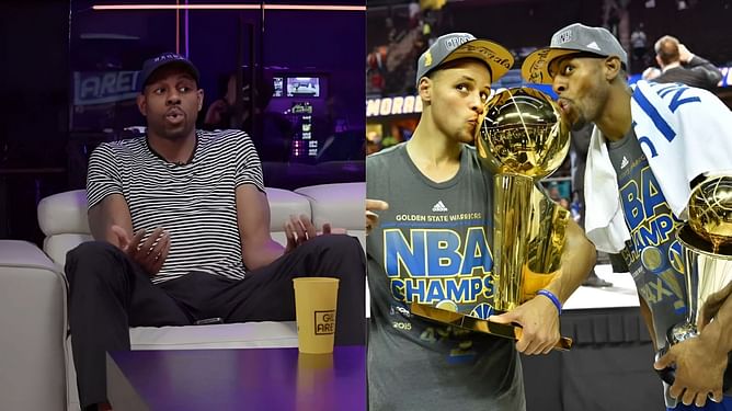 Andre Iguodala is more than happy to give up his 2015 NBA Finals MVP award to Steph Curry: "If it was mine, cool"