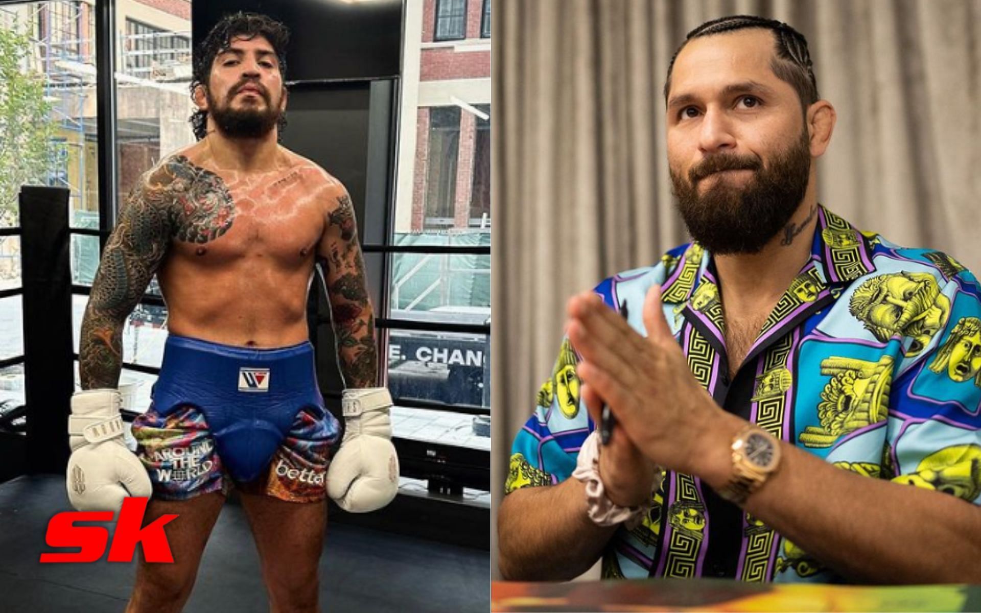 Dillon Danis (left - via @dillondanis), Jorge Masvidal (right - via @gamebredfighter)