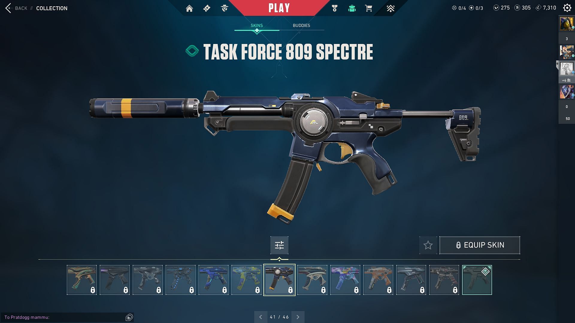 Task Force 809 Spectre (Image via Sportskeeda and Riot Games)