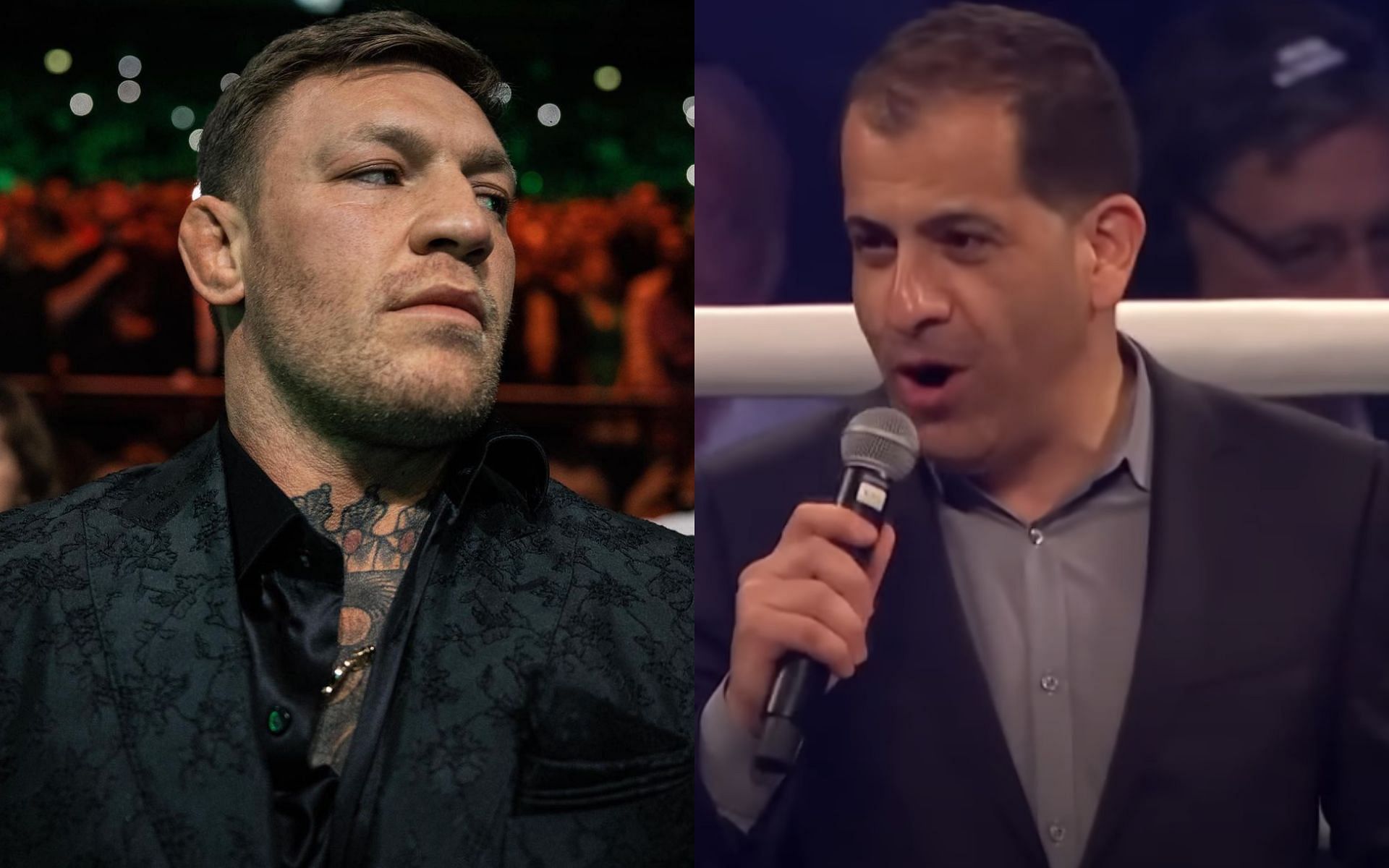 Conor McGregor (Left) and Stephen Espinoza (Right) [*Image courtesy: @thenotoriousmma Instagram and Showtime Sports YouTube channel]