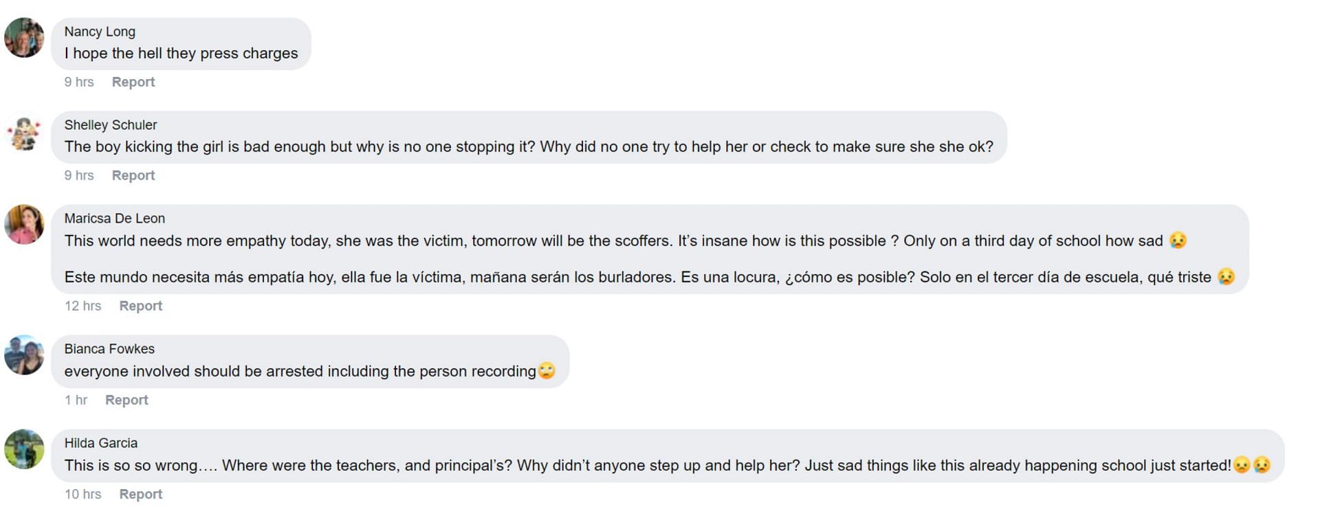 Netizens react to the brutal assault video (Image via Facebook)