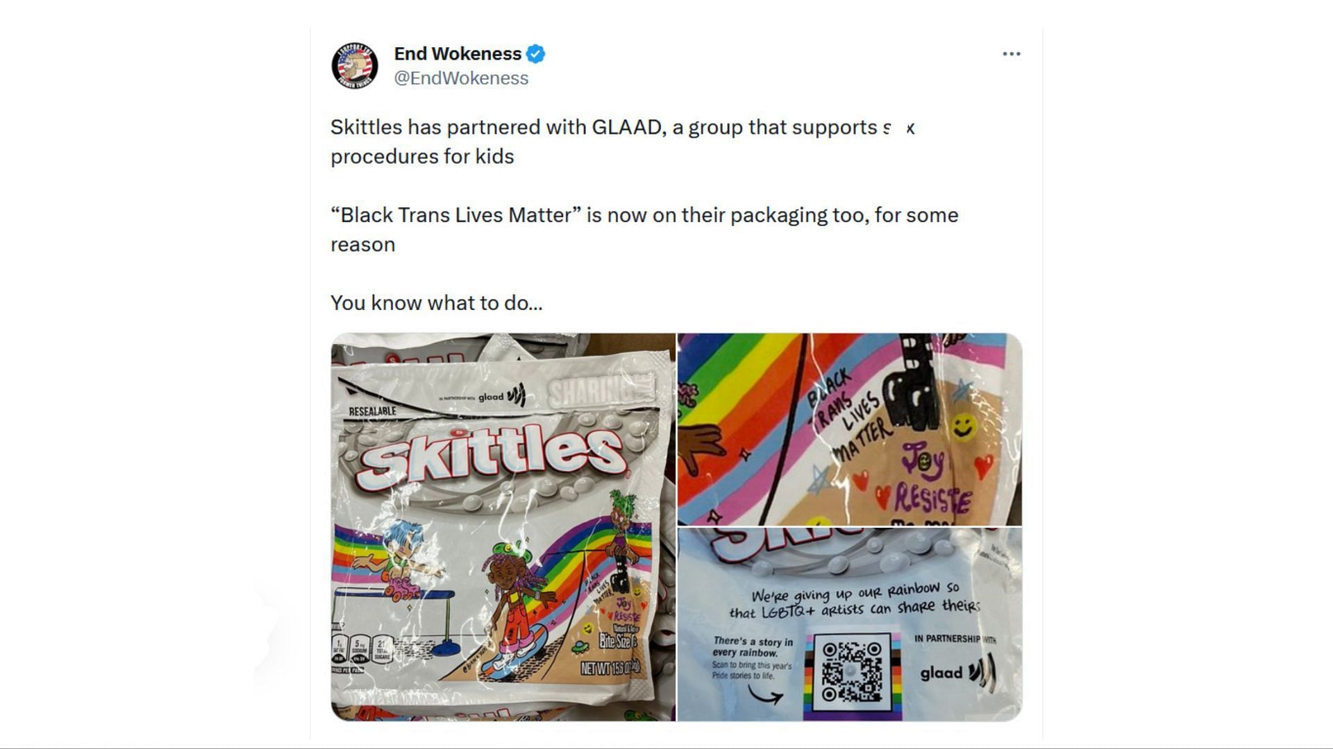 X post that showed the partnership (Image via X / End Wokeness)