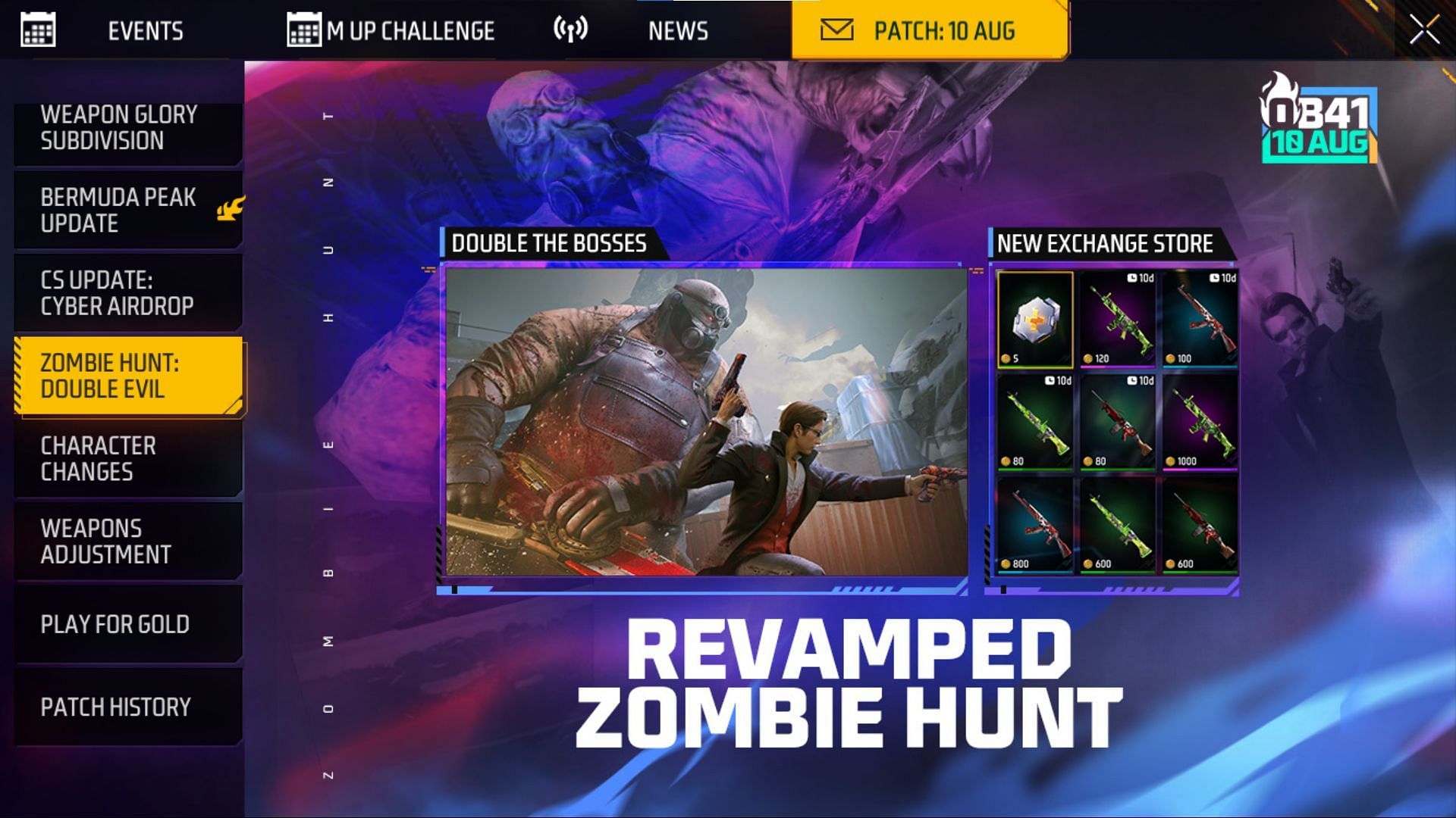 Zombie Hunt mode will be back in overhauled form (Image via Garena)