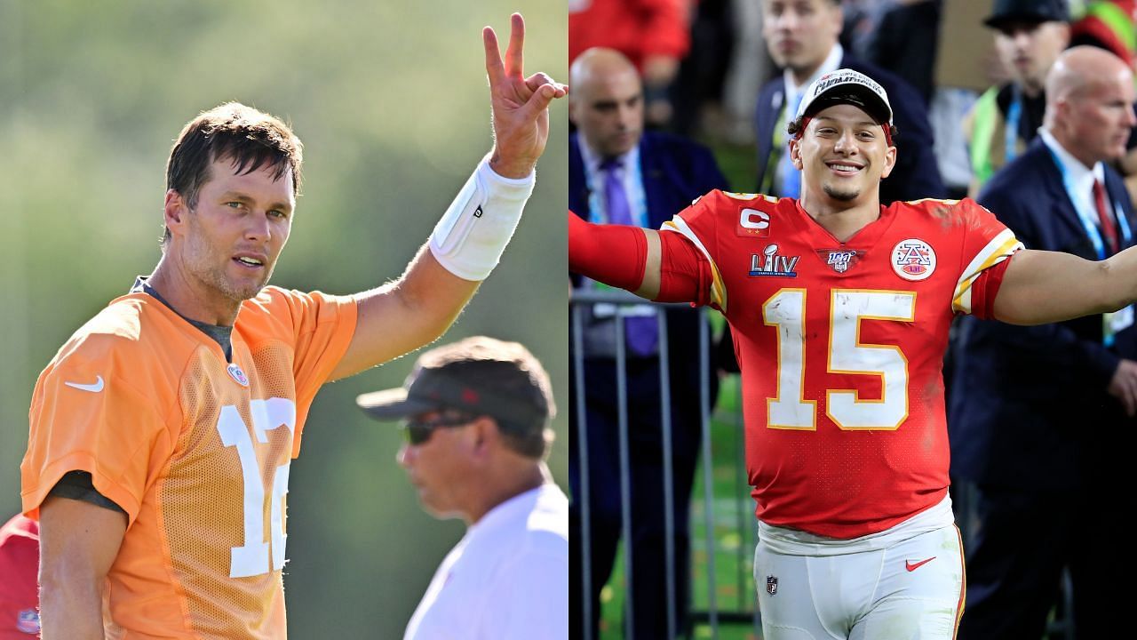 Patrick Mahomes Says 'It's Hard Not to See' Tom Brady in a New England  Patriots Jersey next Season